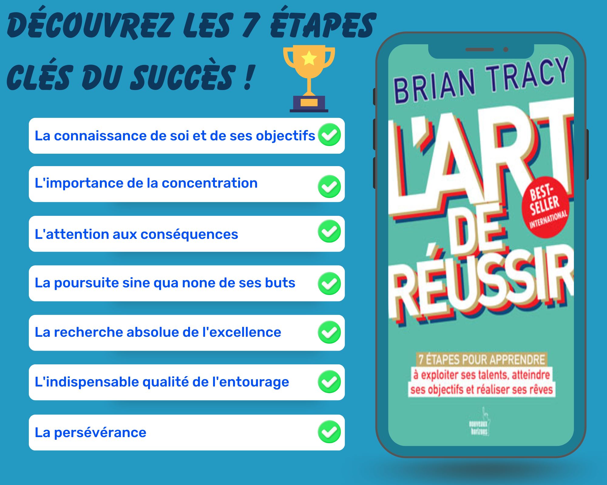 L’art de réussir : 7 étapes pour apprendre à exploiter ses talents, atteindre ses objectifs et réaliser ses rêves